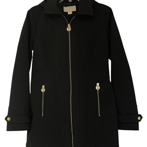 Michael Kors Wool Coat Black Women’s 16W - Picture 2 of 5